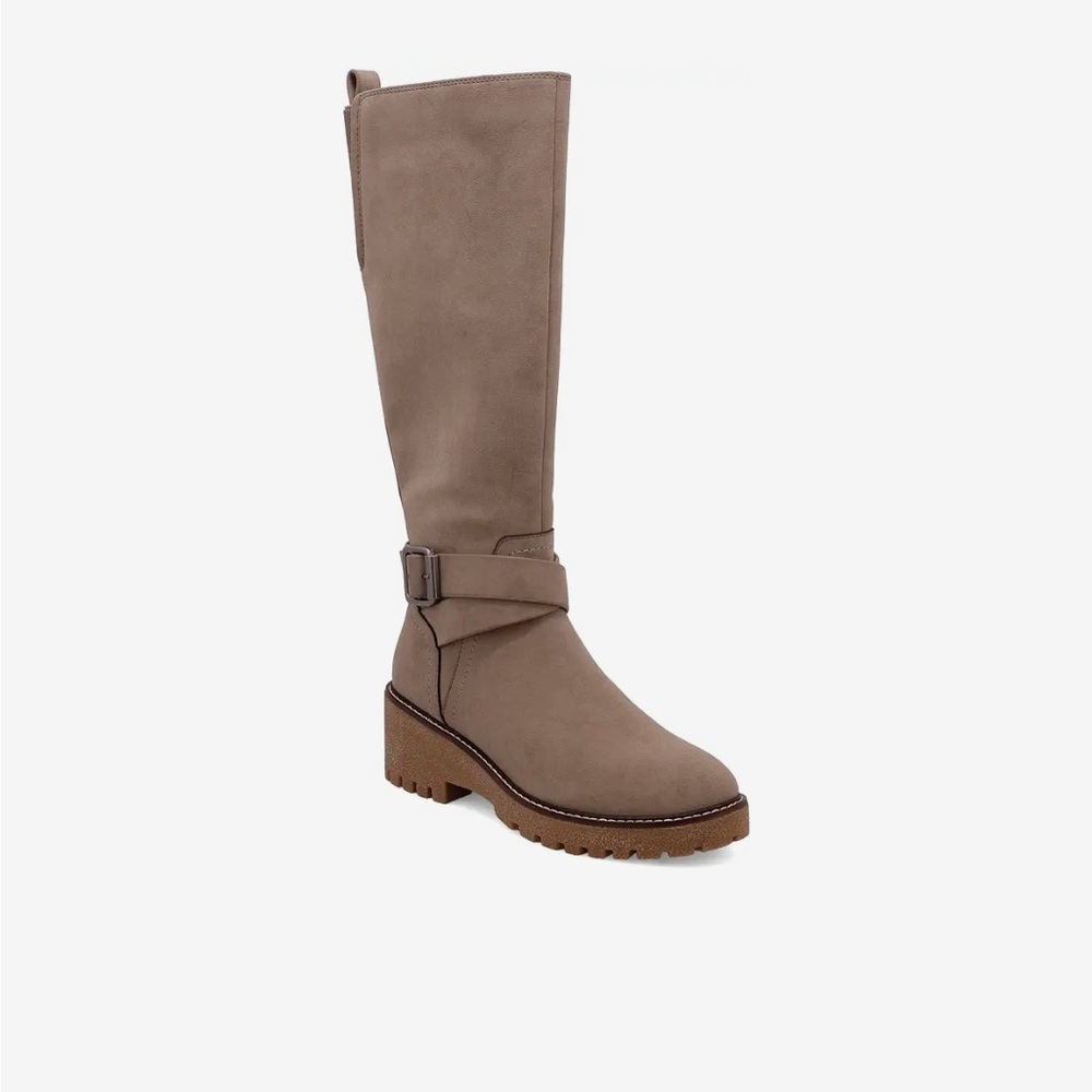MIA Taupe Heeled Boots